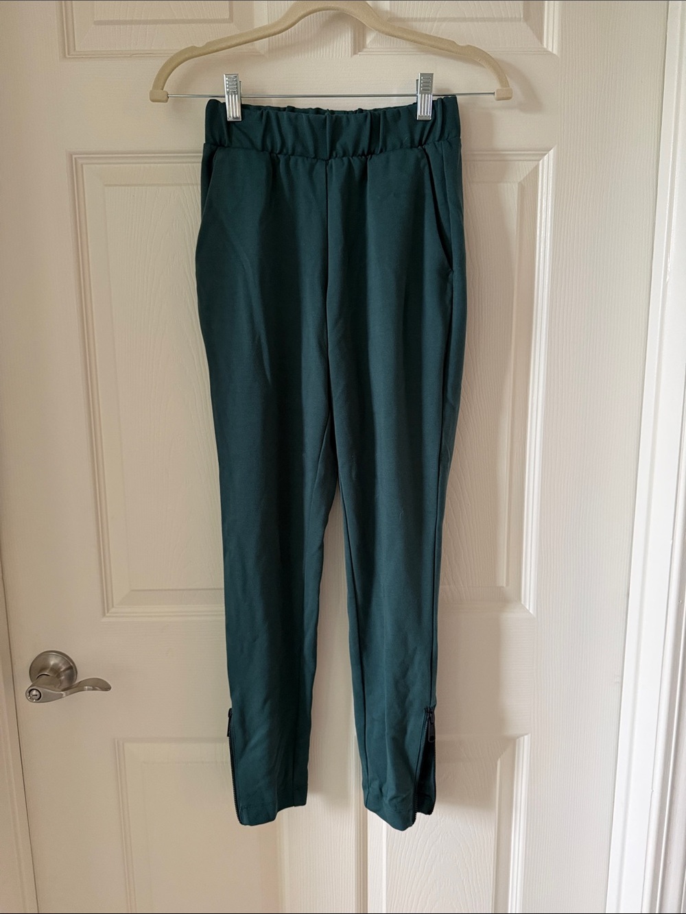 Universal Standard Deep Teal High-Rise Tapered Pull-On Pants